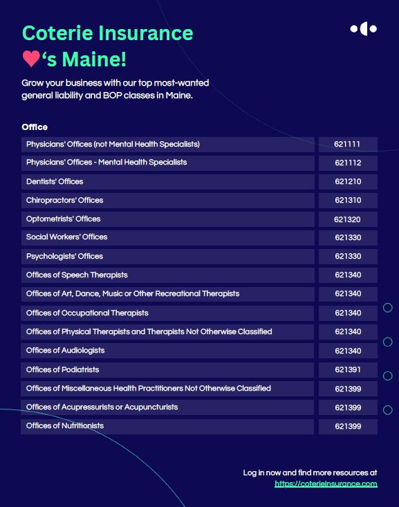 Maine target classes